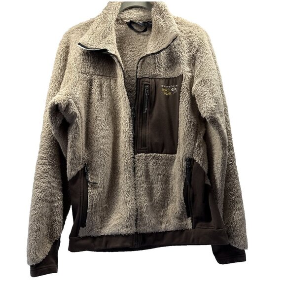 Mountain Hard Wear Women's Jacket Size Medium Full Zip Long Sleeve Brown Fleece - Picture 2 of 11